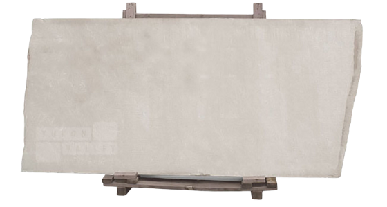 Indiana limestone natural stone slab on a wooden pallet